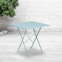 Flash Furniture CO-1-SKY-GG 28" Folding Patio Table in Blue